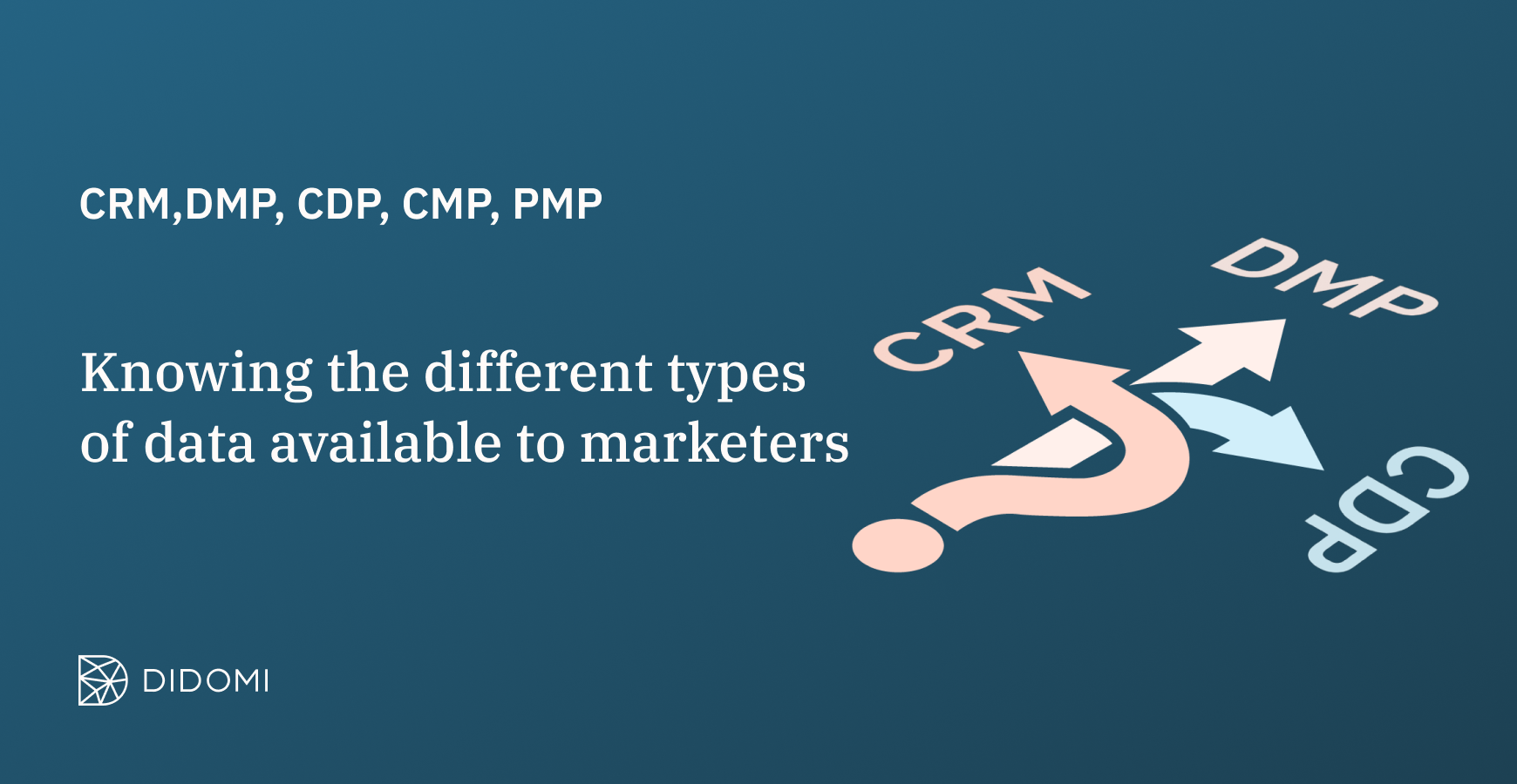 CRM, CDP, DMP, CMP, PMP: What is the difference?