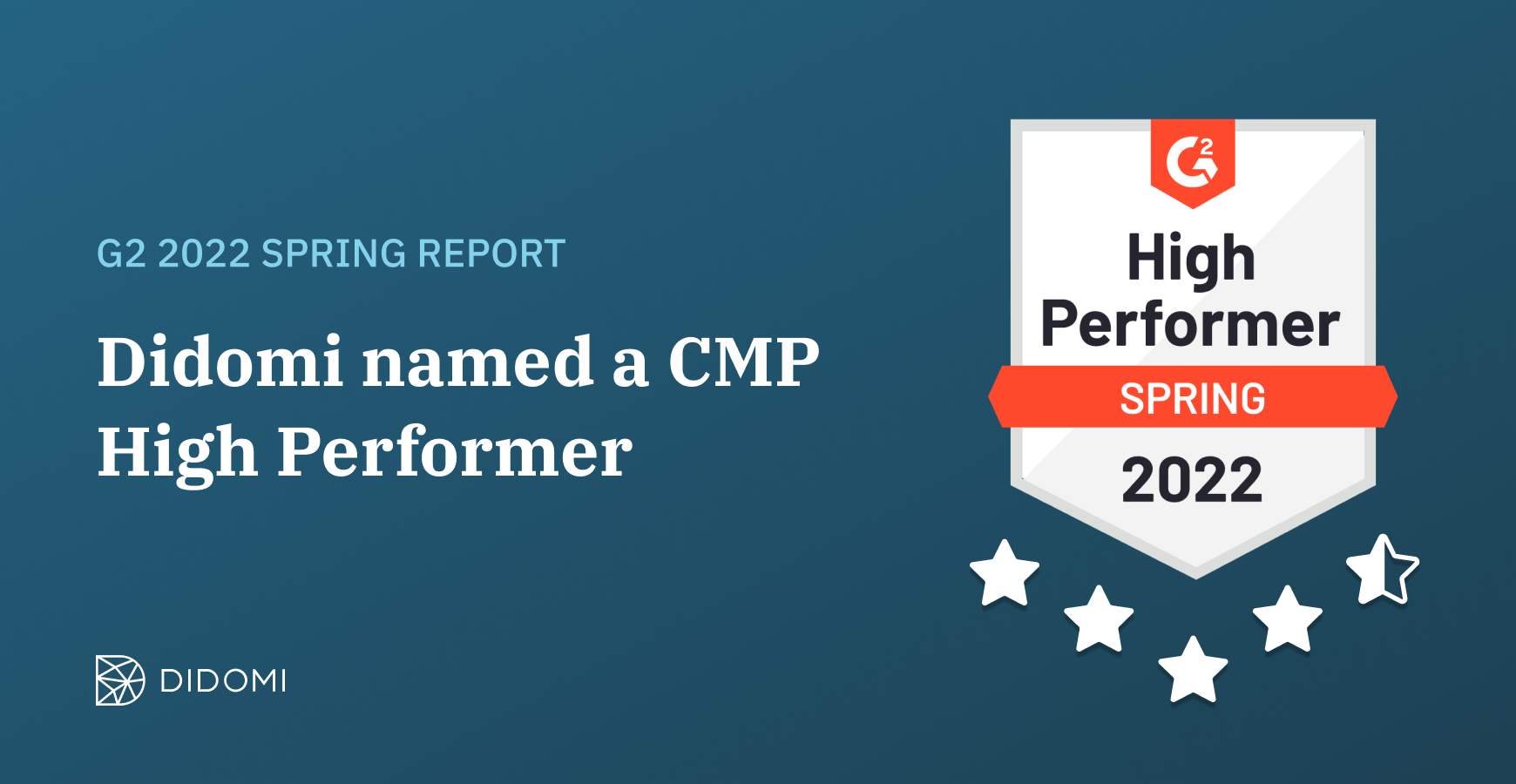 Didomi named as a CMP High Performer in G2 2022 Spring Report
