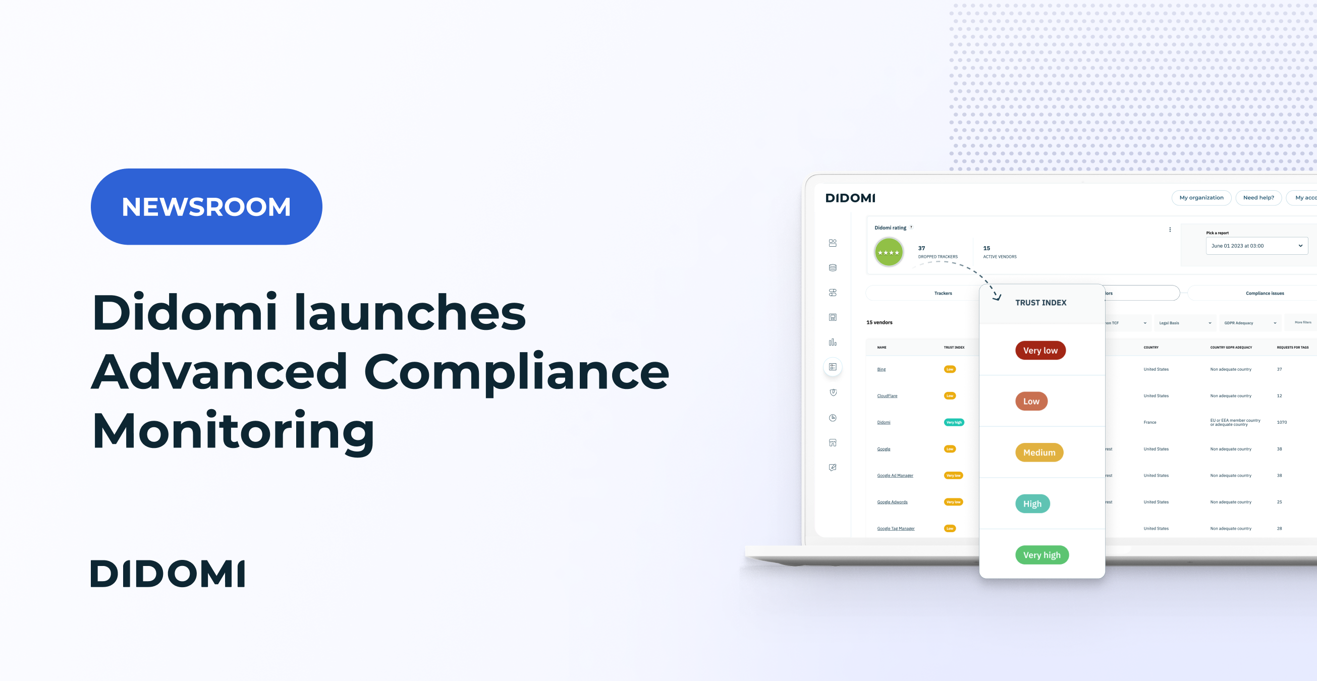 Didomi launches Advanced Compliance Monitoring to help organizations manage their vendor and tracker ecosystem