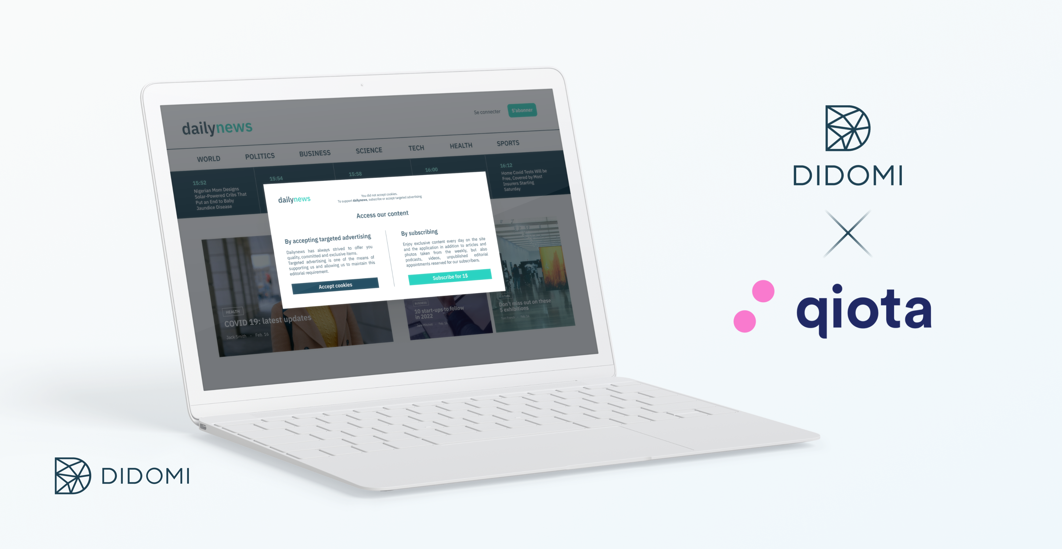 Didomi x qiota: Gather consent, create a personalized user journey, and monetize your content